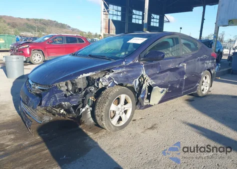 2013 Hyundai Elantra Gls z USA, uszkodzony, nr VIN 5NPDH4AE8DH432761